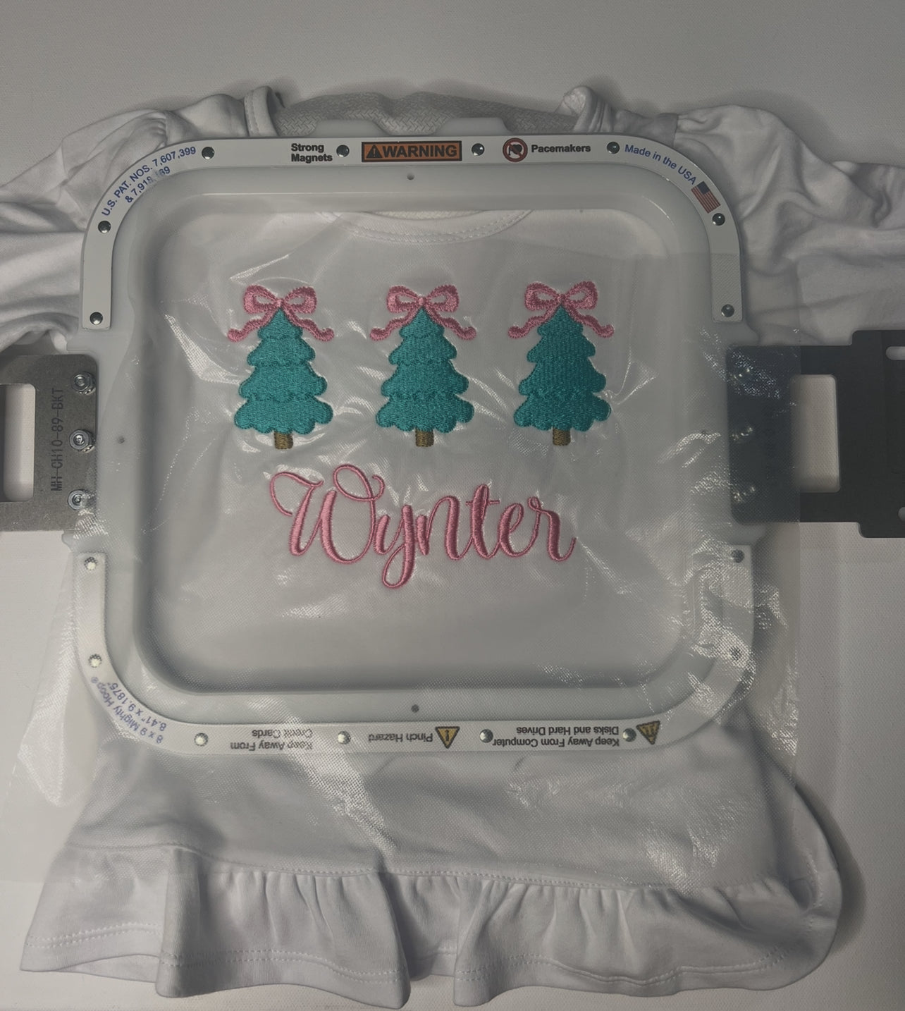 Embroidered Kids Christmas Tree Shirt