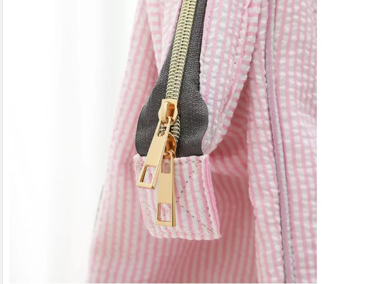 Seersucker Diaper Bag