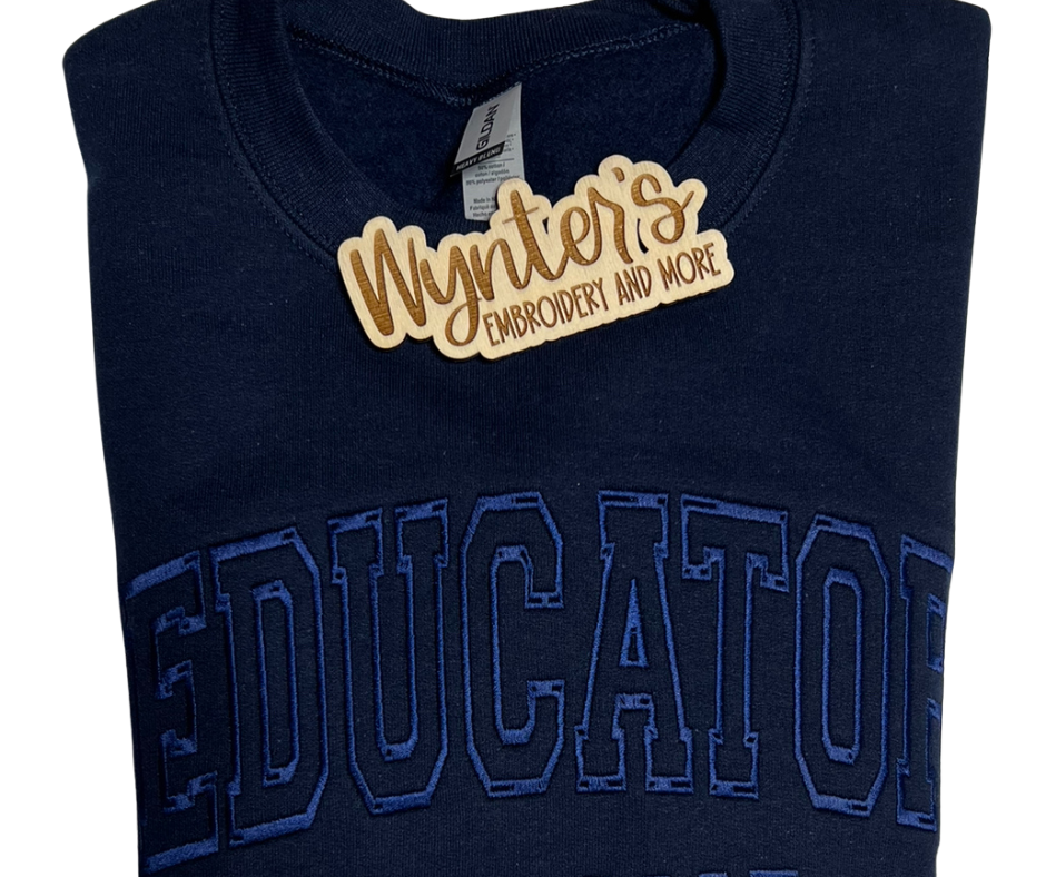 Embroidered Educator Sweatshirt