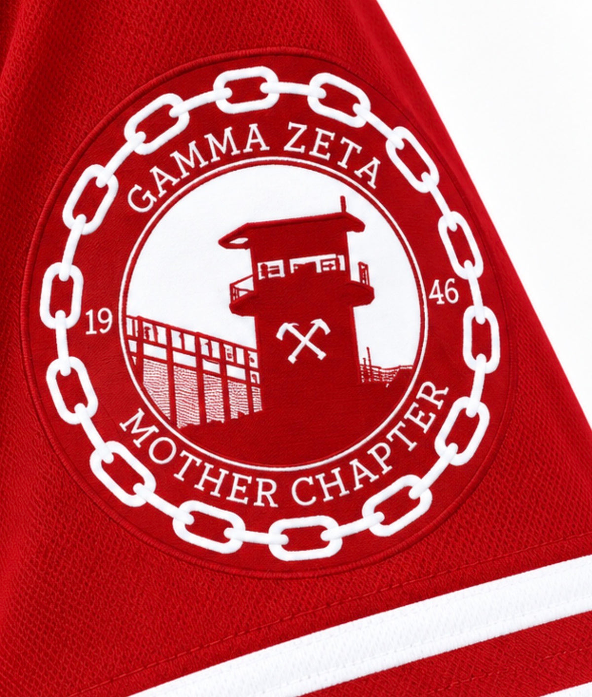 Embroidered Gamma Zeta Custom Jersey