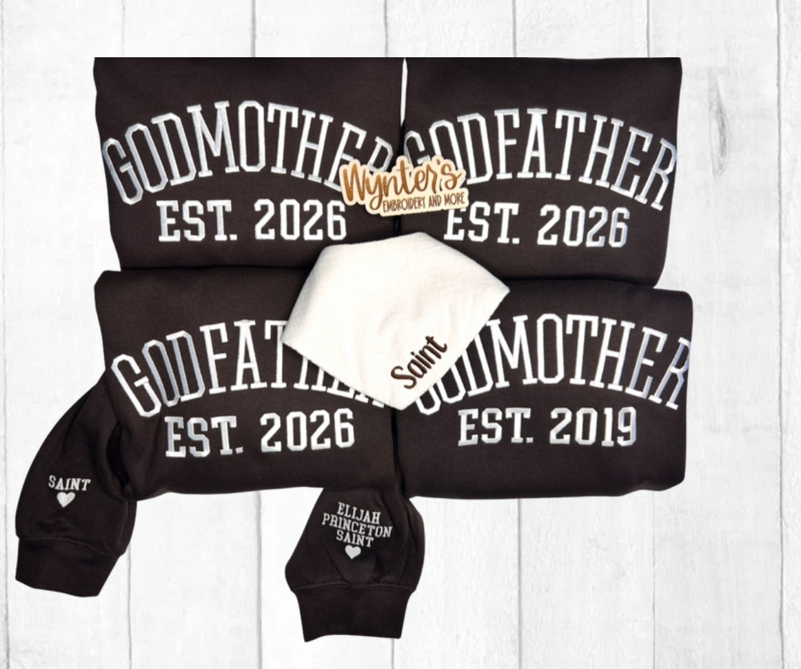 Embroidered GodParents Sweatshirt