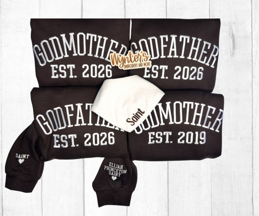 Embroidered GodParents Sweatshirt