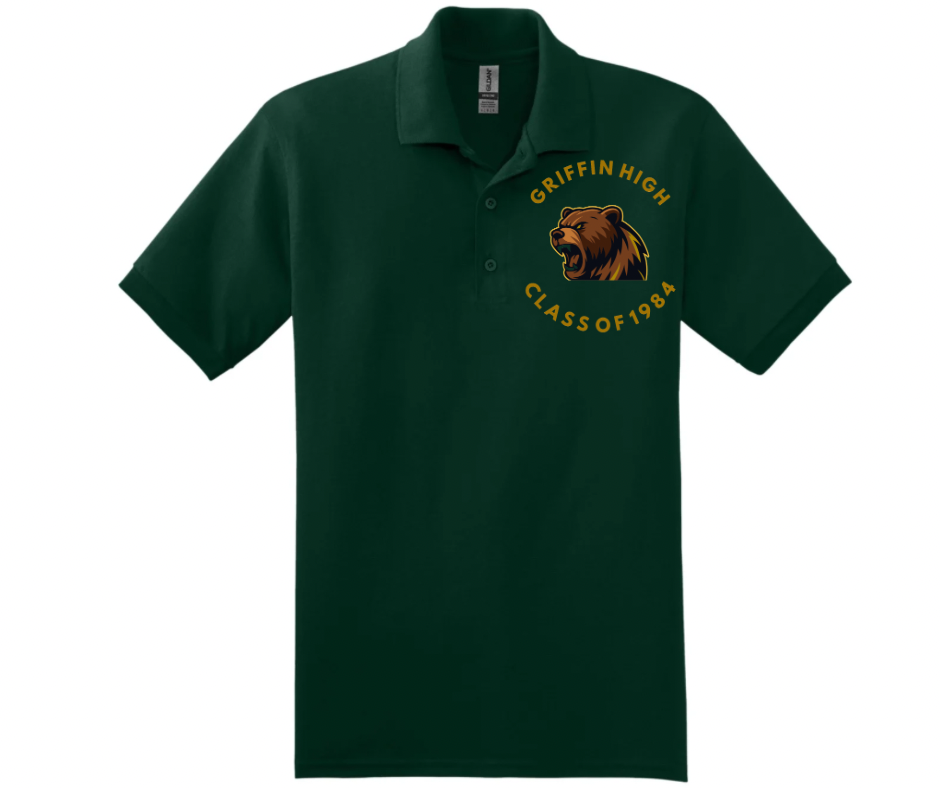 Griffin High School Embroidered Polo Shirt W/ Logo