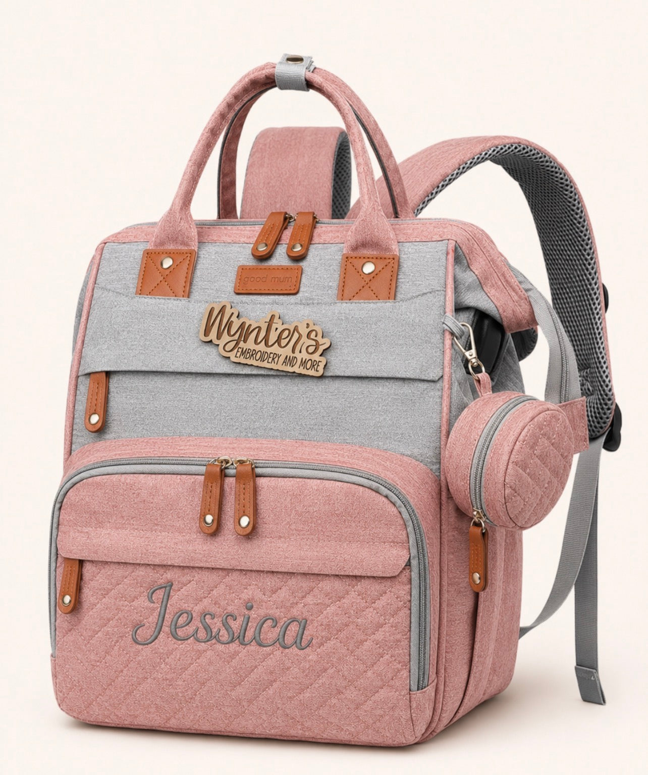 Embroidered Personalized Baby Bag