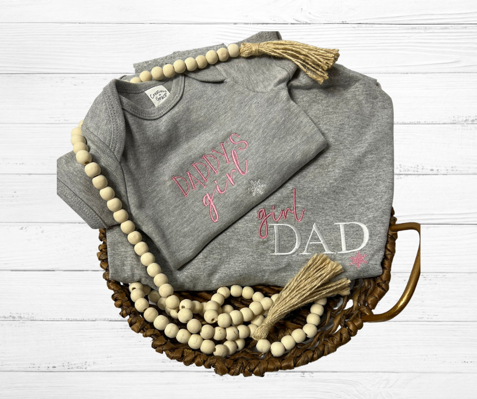 Embroidered Dad Girl T- Shirt Bundle