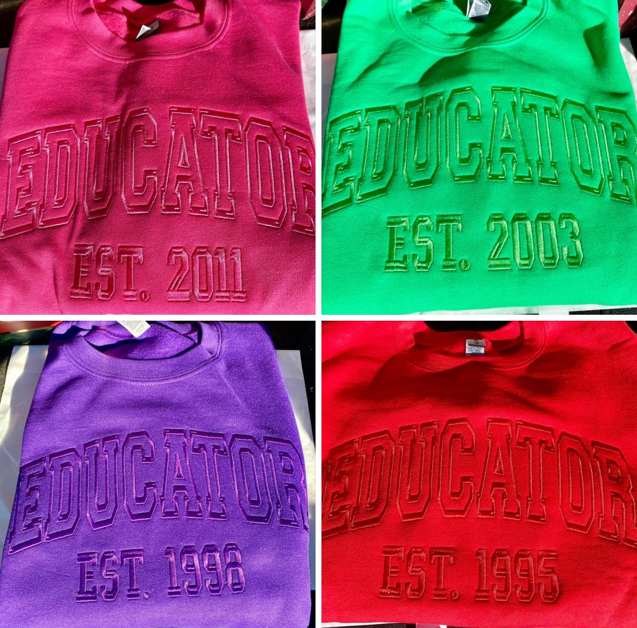 Embroidered Educator Sweatshirt