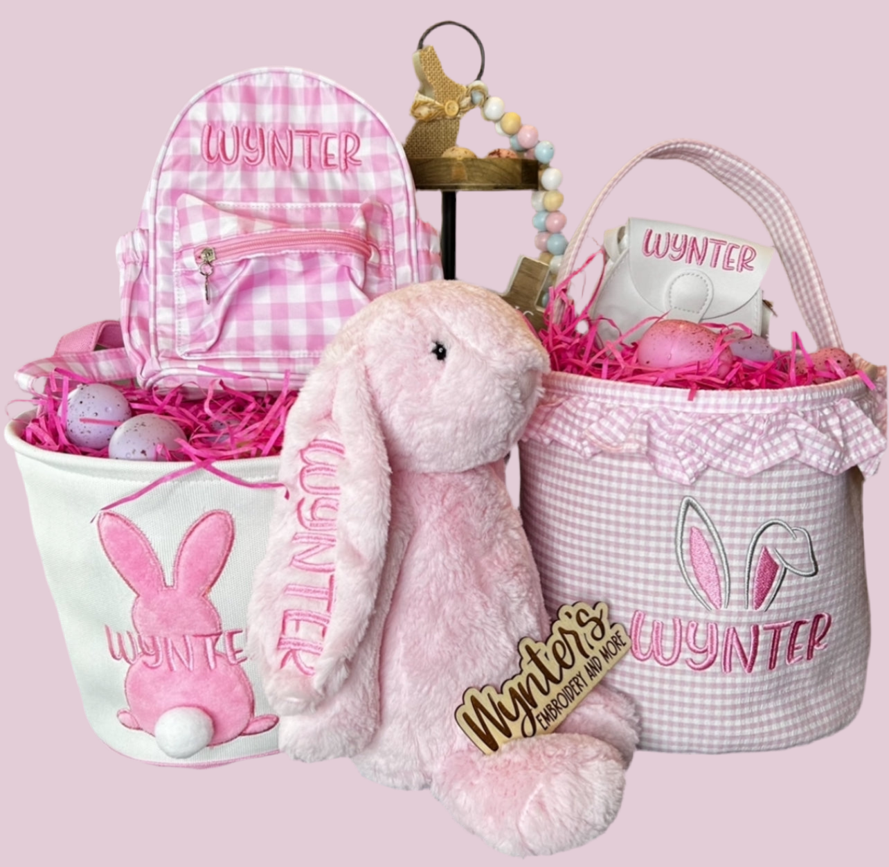 Embroidered Easter Bunnies