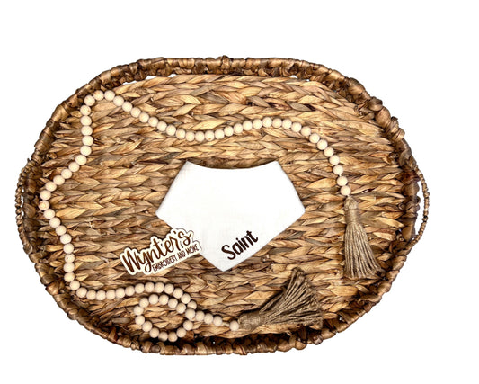 Embroidered Bandana Muslin Baby Bibs